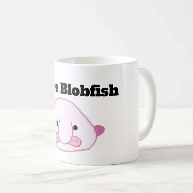 Jag älskar den Blobfish kaffemuggen Kaffemugg (Framsida höger)