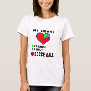 Jag älskar den Bocce bollen T-shirt
