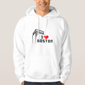 Jag älskar den Boston hoodien Tröja Med Luva