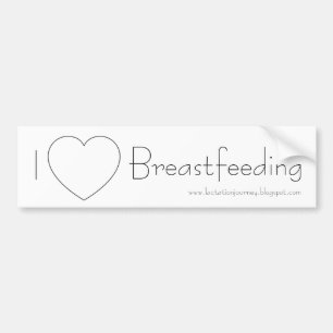 Jag älskar den Breastfeeding bildekalet Bildekal