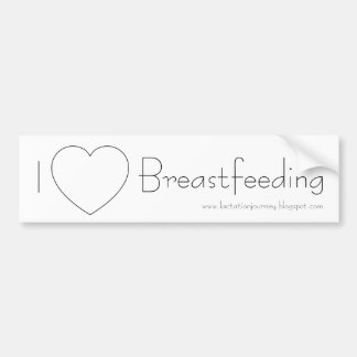 Jag älskar den Breastfeeding bildekalet Bildekal