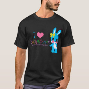 JAG ÄLSKAR den BunnieClaire SKJORTAN Tee Shirt