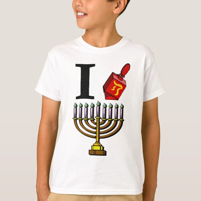 Jag älskar den Chanukah skjortan T-shirt (Framsida)