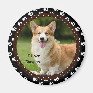 Jag älskar den Corgies magneten Magnet