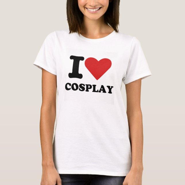 Jag älskar den Cosplay skjortan Tee (Framsida)