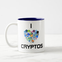 Jag älskar den Cryptos muggen