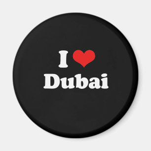 Jag älskar den Dubai tshirten Magnet