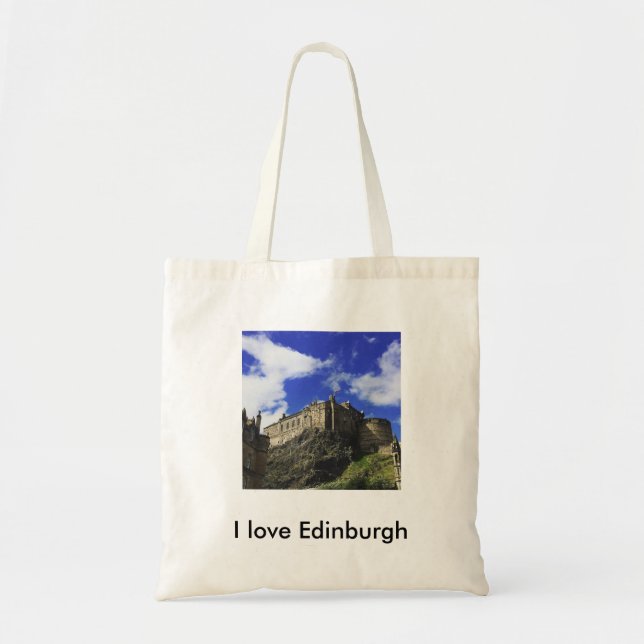 Jag älskar den Edinburgh totot hänger lös Tygkasse (Framsidan)