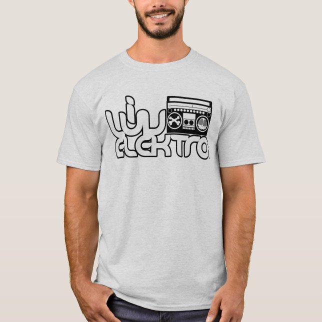 jag älskar den electro T-tröja T-shirt (Framsida)