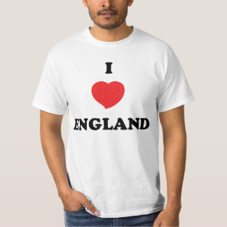 JAG ÄLSKAR den England t-skjortan T Shirt