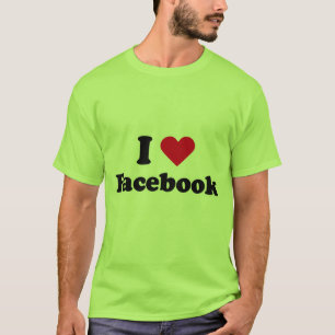 Jag älskar den Facebook T-tröja T-shirt