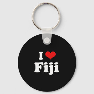 Jag älskar den fijianska tshirten nyckelring