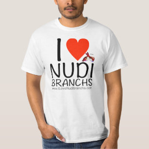 Jag älskar den för manar Nudibranchs vitT-tröja T-shirt