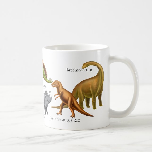 Jag älskar den förhistoriska Dinosaursmuggen Kaffemugg (Höger)