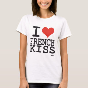 Jag älskar den franska kyssen t-shirt