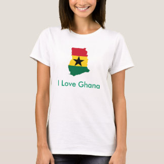 Jag älskar den Ghana damT-tröja T-shirt