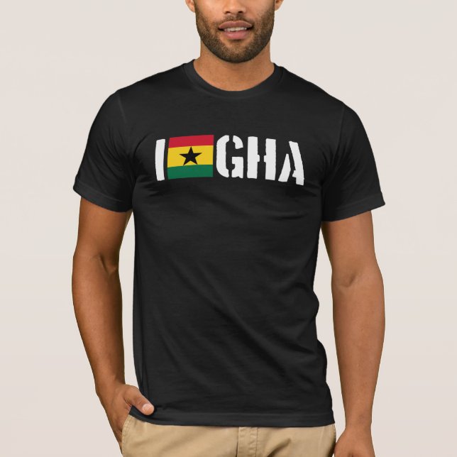 Jag älskar den GHANA utslagsplatsen T-shirt (Framsida)