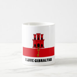 Jag älskar den Gibraltar muggen Kaffemugg