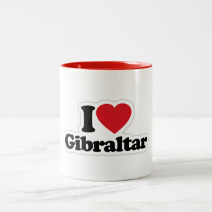 Jag älskar den Gibraltar muggen Två-Tonad Mugg
