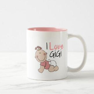 Jag älskar den GiGi kaffekoppen Två-Tonad Mugg