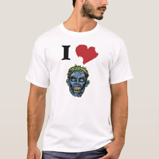 JAG ÄLSKAR den grafiska T skjortan för ZOMBIES T-shirt