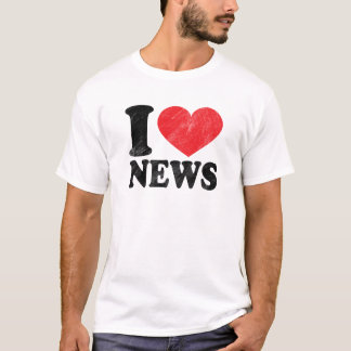 Jag älskar den grundläggande T-tröja för nyheterna T Shirt