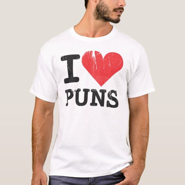 Jag älskar den grundläggande T-tröja för vitsar T-shirt (Framsida)