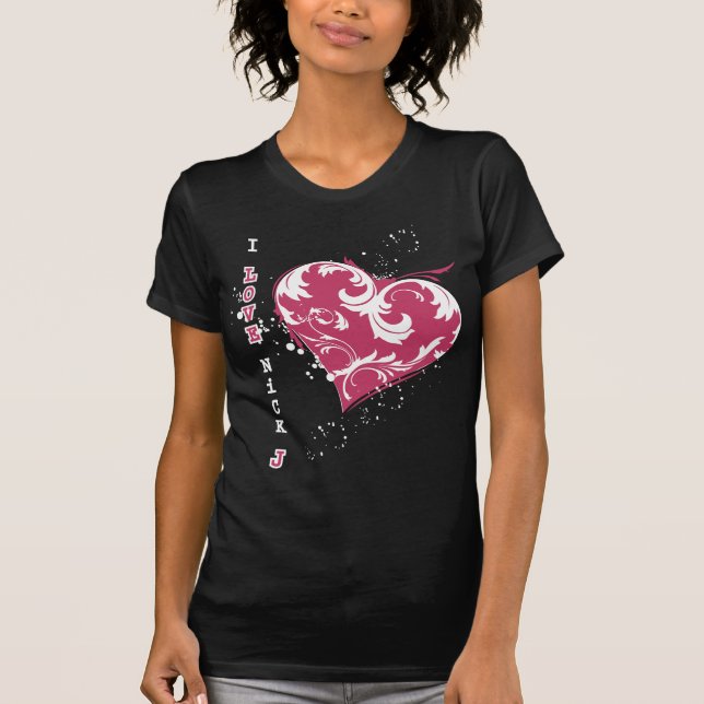 jag älskar den hackjonas utslagsplatsen t-shirt (Framsida)