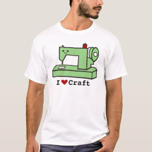 Jag älskar den HantverkKawaii symaskinen T Shirt