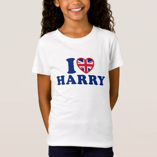 Jag älskar den Harry flickaT-tröja Tröja (Framsida)