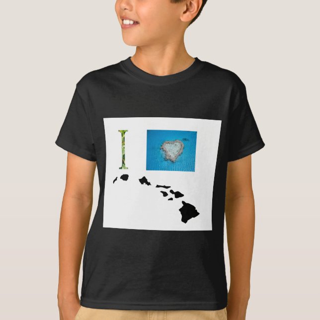 Jag älskar den Hawaii designen T Shirt (Framsida)