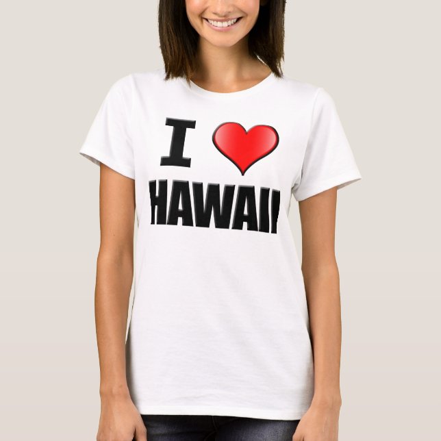 Jag älskar den Hawaii T-tröja - kvinnor T-shirt (Framsida)
