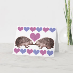 Jag älskar den Hedgies igelkottvalentin kortet för Helgkort