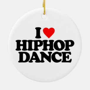 JAG ÄLSKAR DEN HIPHOP DANSEN JULGRANSPRYDNAD KERAMIK