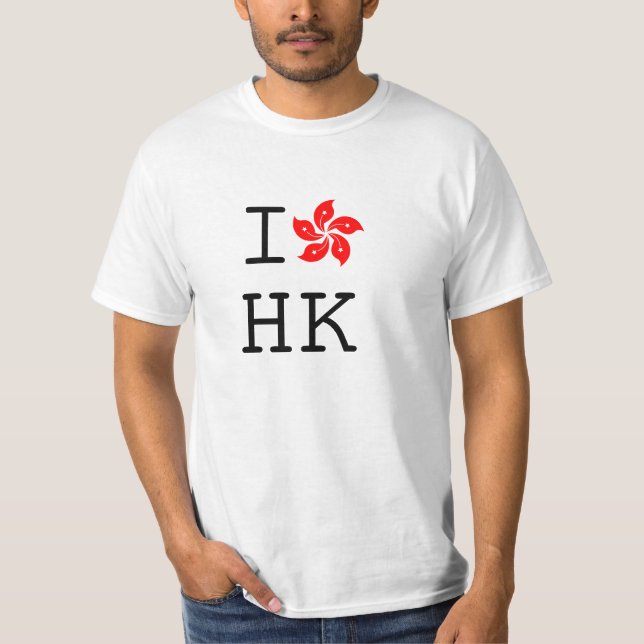 Jag älskar den Hong Kong utslagsplatsen T-shirt (Framsida)