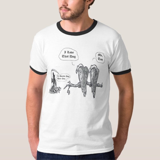Jag älskar den hund t-shirt (Framsida)