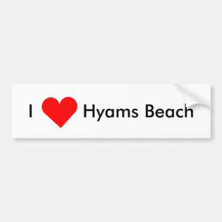 Jag älskar den Hyams stranden Bildekal