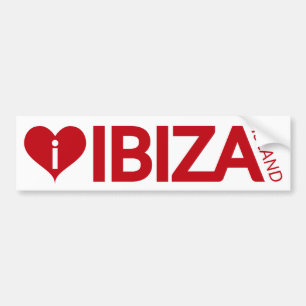 jag älskar den Ibiza öbildekalet Bildekal