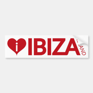 jag älskar den Ibiza öbildekalet Bildekal