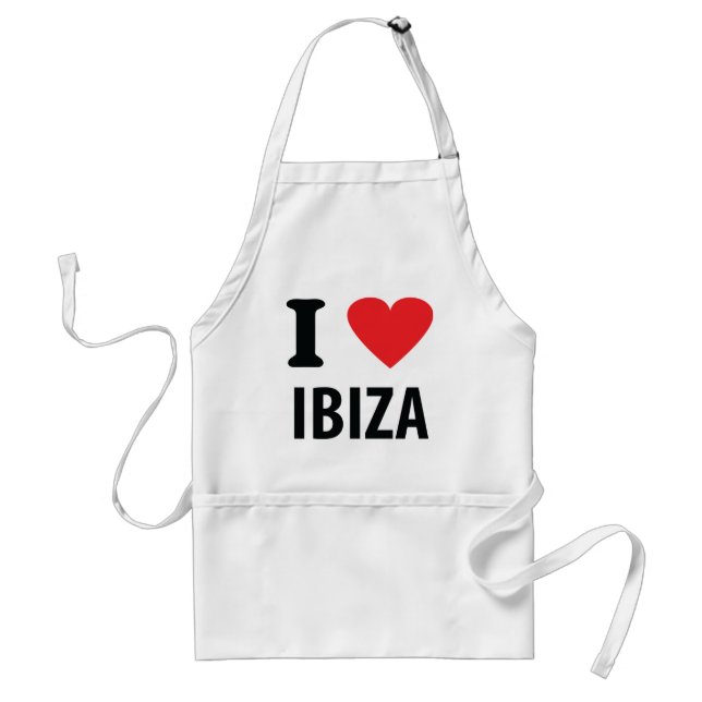 Jag älskar den Ibiza symbolen Förkläde (Framsidan)