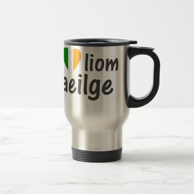 Jag älskar den irländska Gaeilge Gaelickoppen Resemugg (Höger)