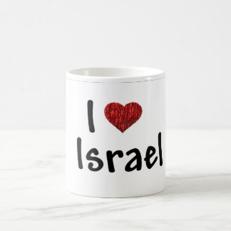 Jag älskar den Israel muggen Kaffemugg