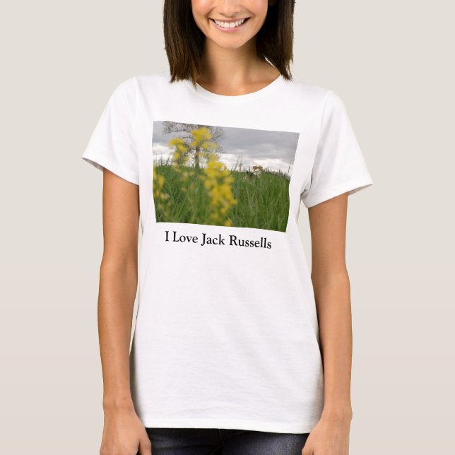 Jag älskar den jackRussells t-skjortan T Shirt (Framsida)