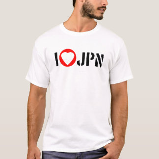 Jag älskar den JAPAN utslagsplatsen Tee Shirt