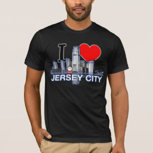 Jag älskar den Jersey City horisontt-skjortan T Shirt