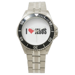 Jag älskar den Jesus klockan Armbandsur