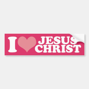 Jag älskar den Jesus Kristus Bildekal