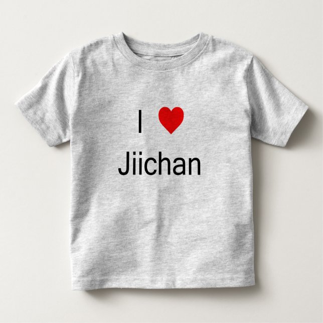 Jag älskar den Jiichan t-skjortan Tee Shirt (Framsida)