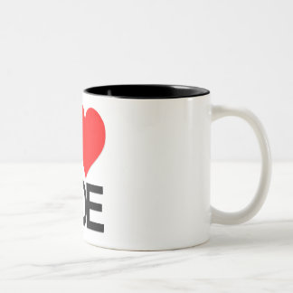Jag älskar den Joe kaffemuggen Två-Tonad Mugg