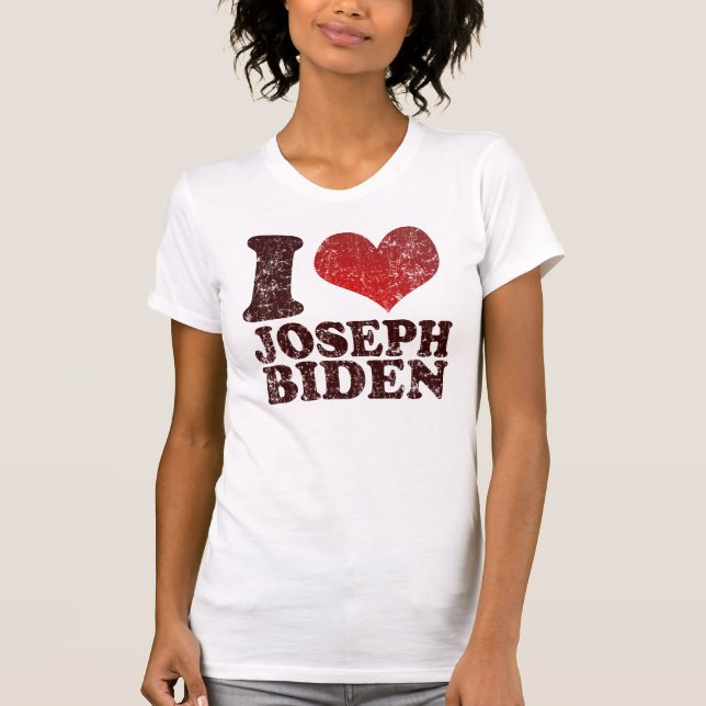 Jag älskar den Joseph Biden t skjortan T-shirt (Framsida)